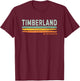 Vintage Stripes Timberland WI T-Shirt - T-Shirt | Maroon