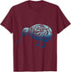 Polynesia Maori Kiwi Bird Ocean Blue New Zealand Souvenir T-Shirt - T-Shirt | Maroon