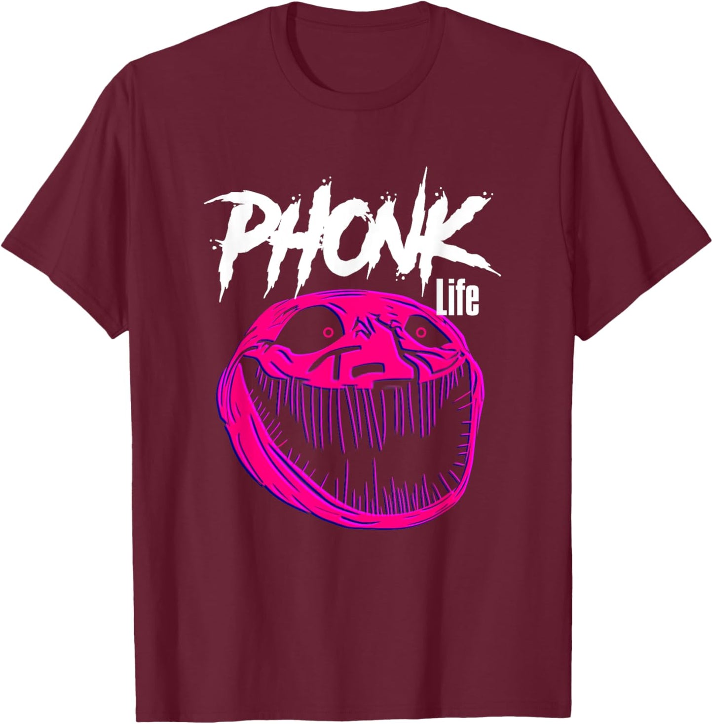 Meme Scary troll Sigma Phonk T-Shirt - T-Shirt | Maroon