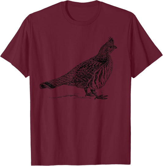 Bobwhite Quail Shirt Quail T-Shirt - T-Shirt | Maroon