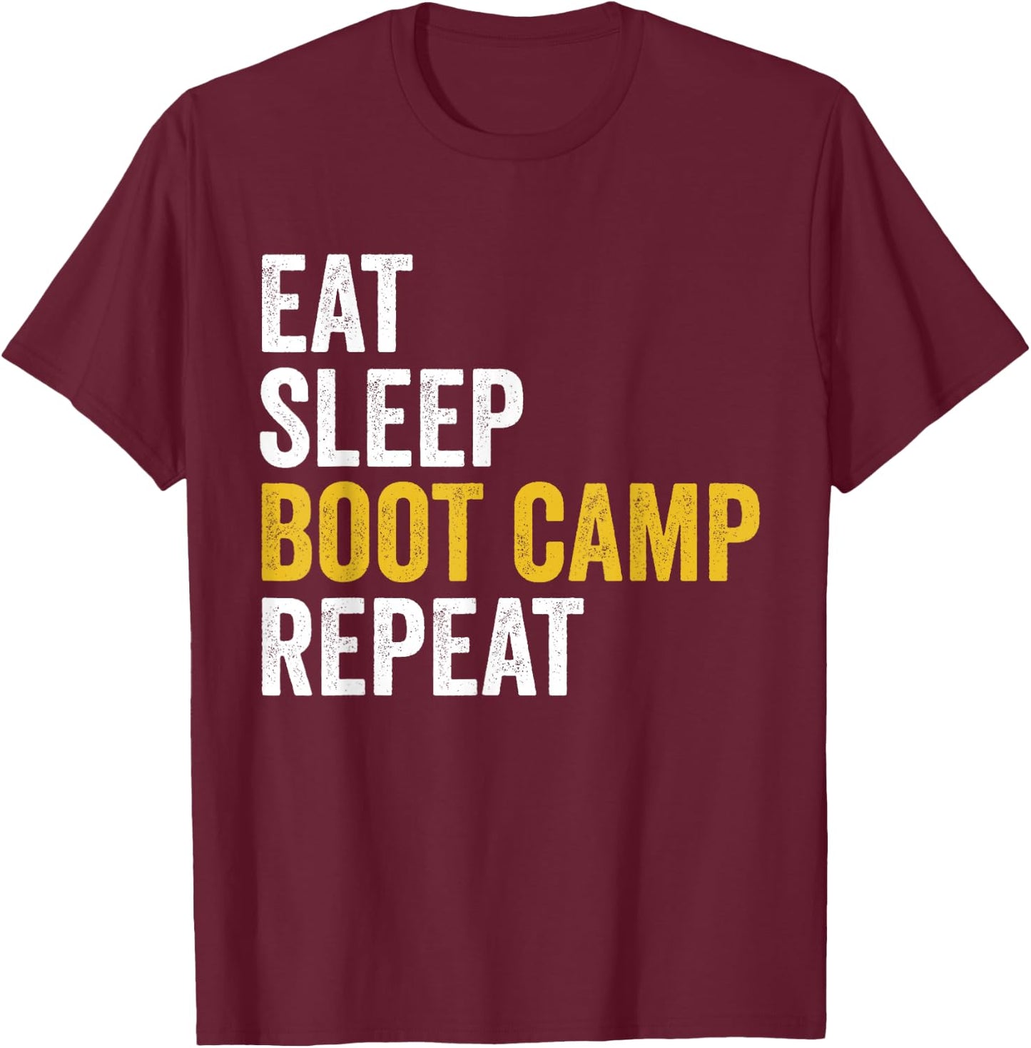 Boot Camp Military Bootcamp Fitness T-Shirt - T-Shirt | Maroon