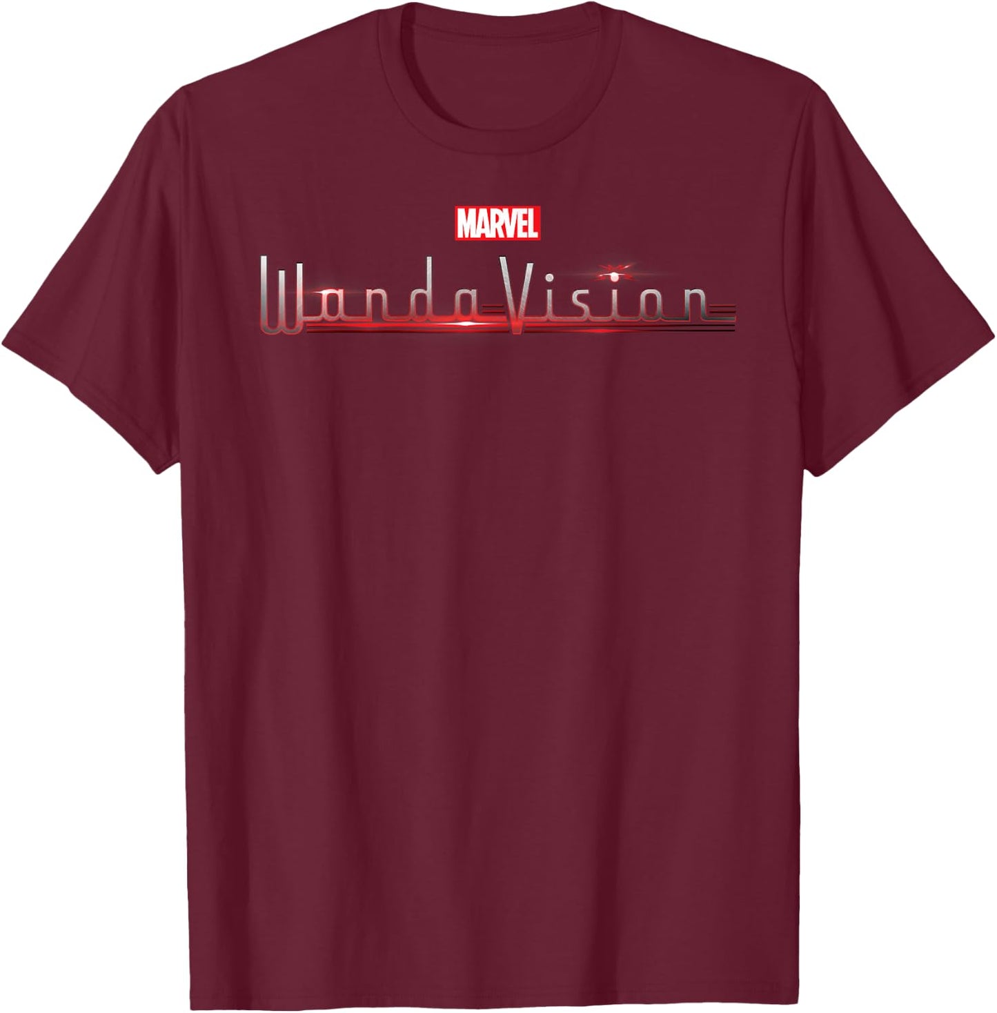 Marvel WandaVision Official Logo T-Shirt - T-Shirt | Maroon