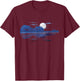 Violin Landscape Lake Violinists T-Shirt - T-Shirt | Maroon