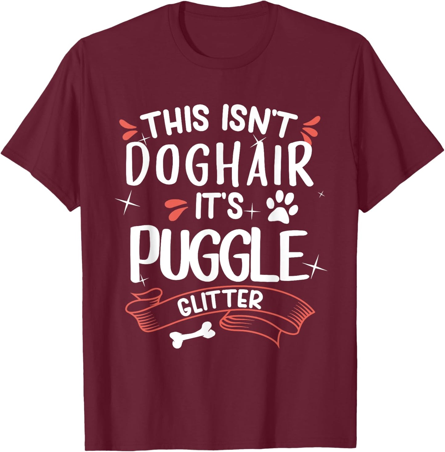 Puggle Shirt Men Women Dog Mom Dog Lover Puggle T-Shirt - T-Shirt | Maroon