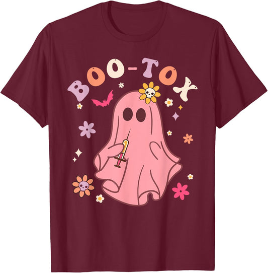 Plastic Surgeon Halloween Costume Botox Halloween Boo-Tox T-Shirt - T-Shirt | Maroon