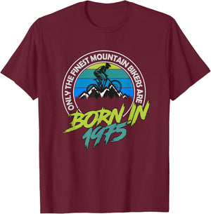 50 Year Old MTB Born in 1974 50th Birthday Mountain Biker T-Shirt - T-Shirt | Maroon