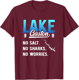 Lake Gaston Vacations Roanoke River North Carolina Virginia T-Shirt - T-Shirt | Maroon