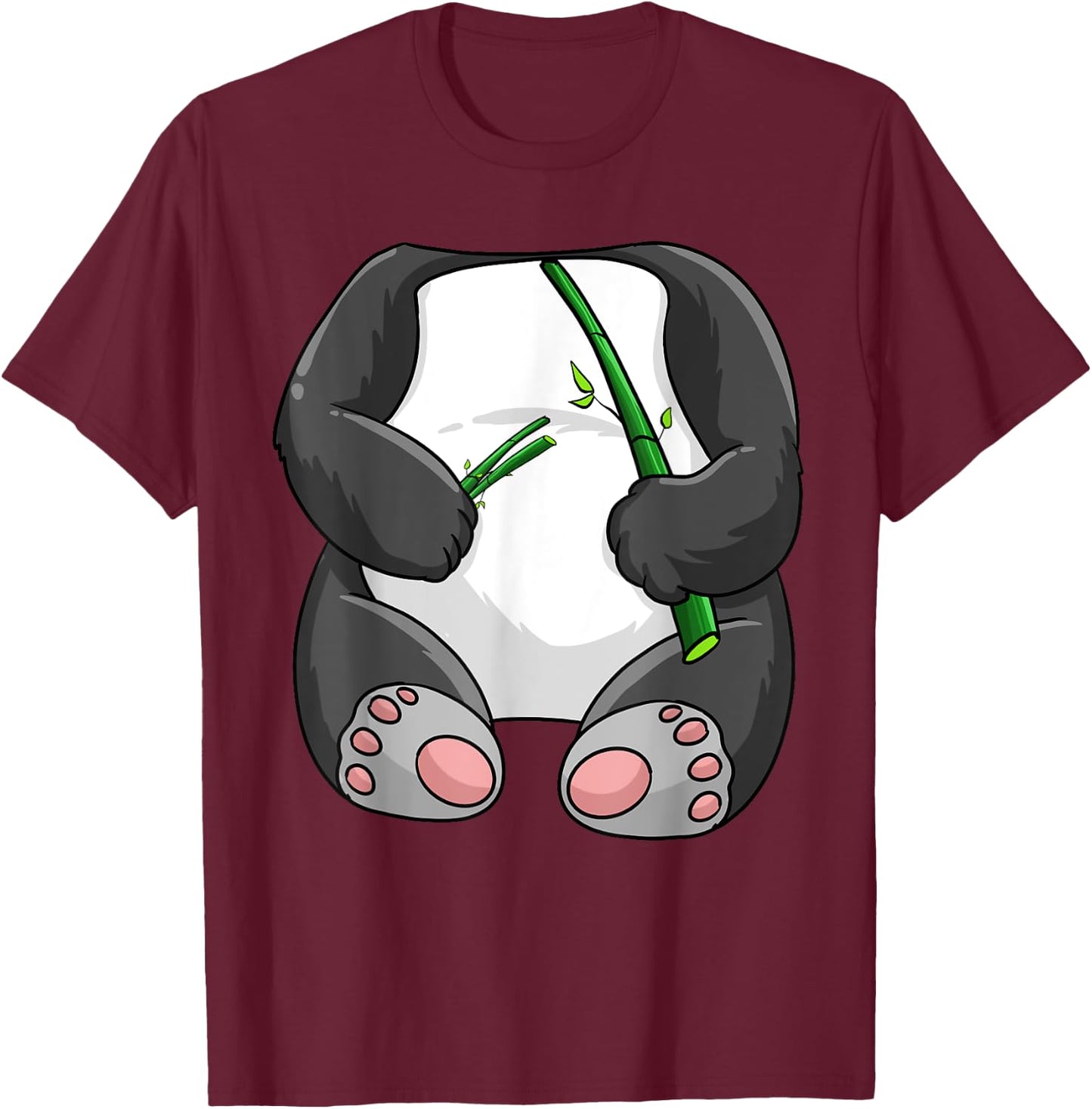 Panda Halloween Costume | Cute Coon Bear Funny Animal Gift T-Shirt - T-Shirt | Maroon