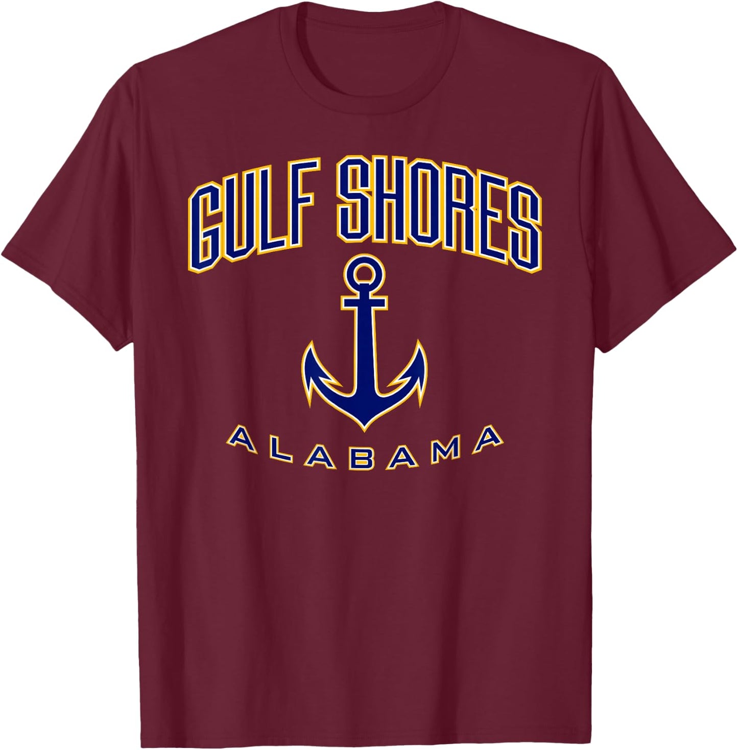 Gulf Shores, Alabama, United States of America T-Shirt - T-Shirt | Maroon