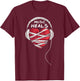 Music Heals Musician Music Lover T-Shirt - T-Shirt | Maroon