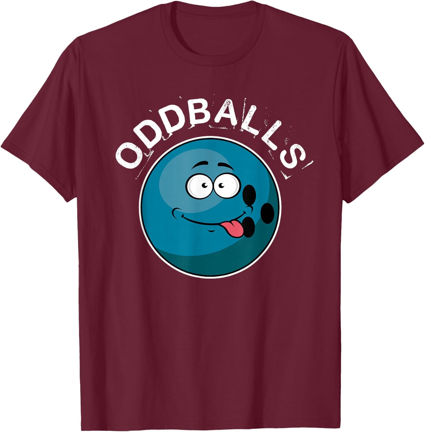 Oddballs Funny Bowling Women Or Kids T-Shirt - T-Shirt | Maroon