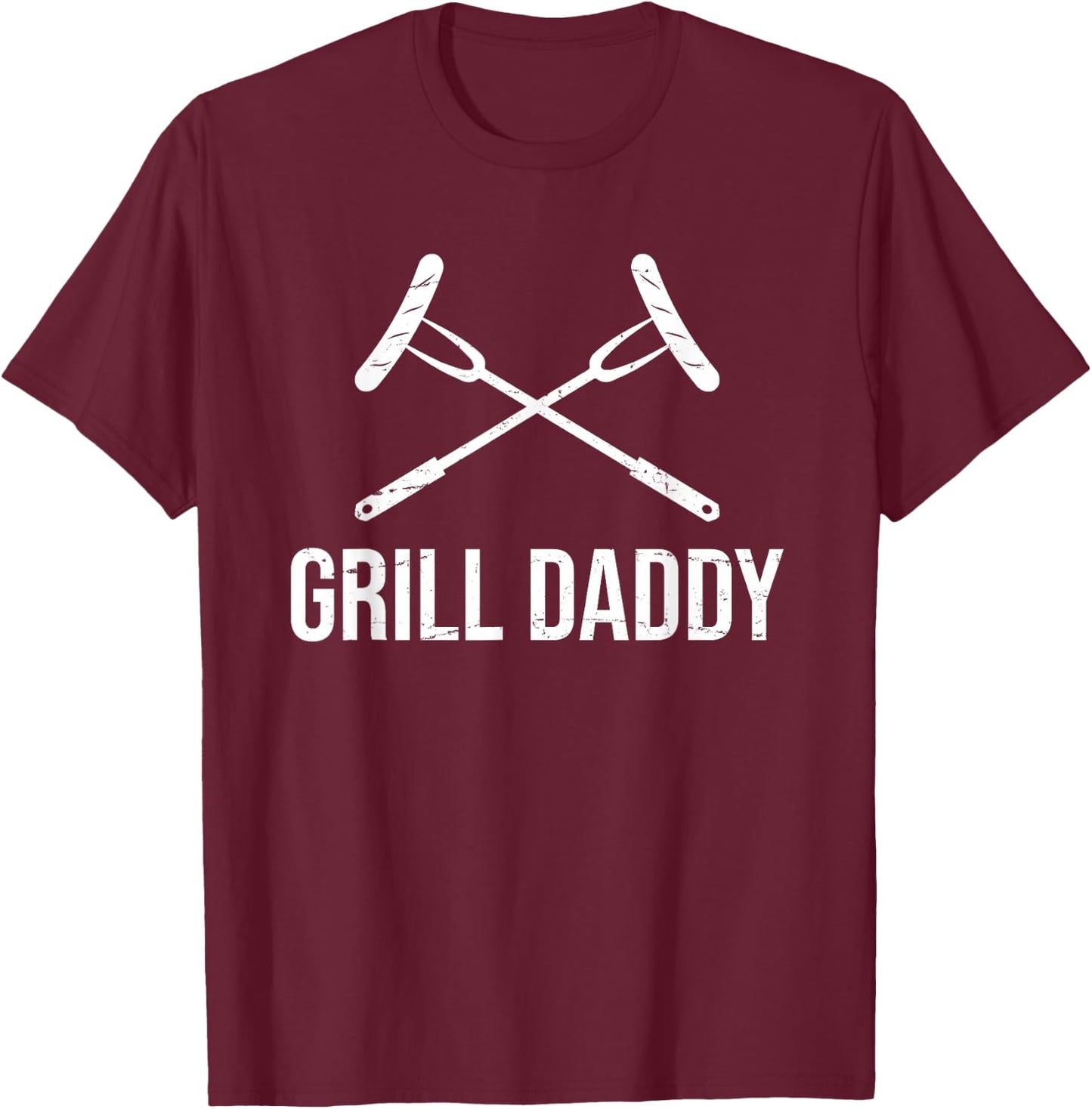 Grill Daddy Funny Fathers Day Gift-Grillfather-Grill Dad T-Shirt - T-Shirt | Maroon