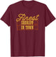 Disney and Pixar's Toy Story Woody Finest Sheriff 2-Sided T-Shirt - T-Shirt | Maroon