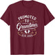 Promoted to Grandma Est. 2025 T-Shirt - T-Shirt | Maroon