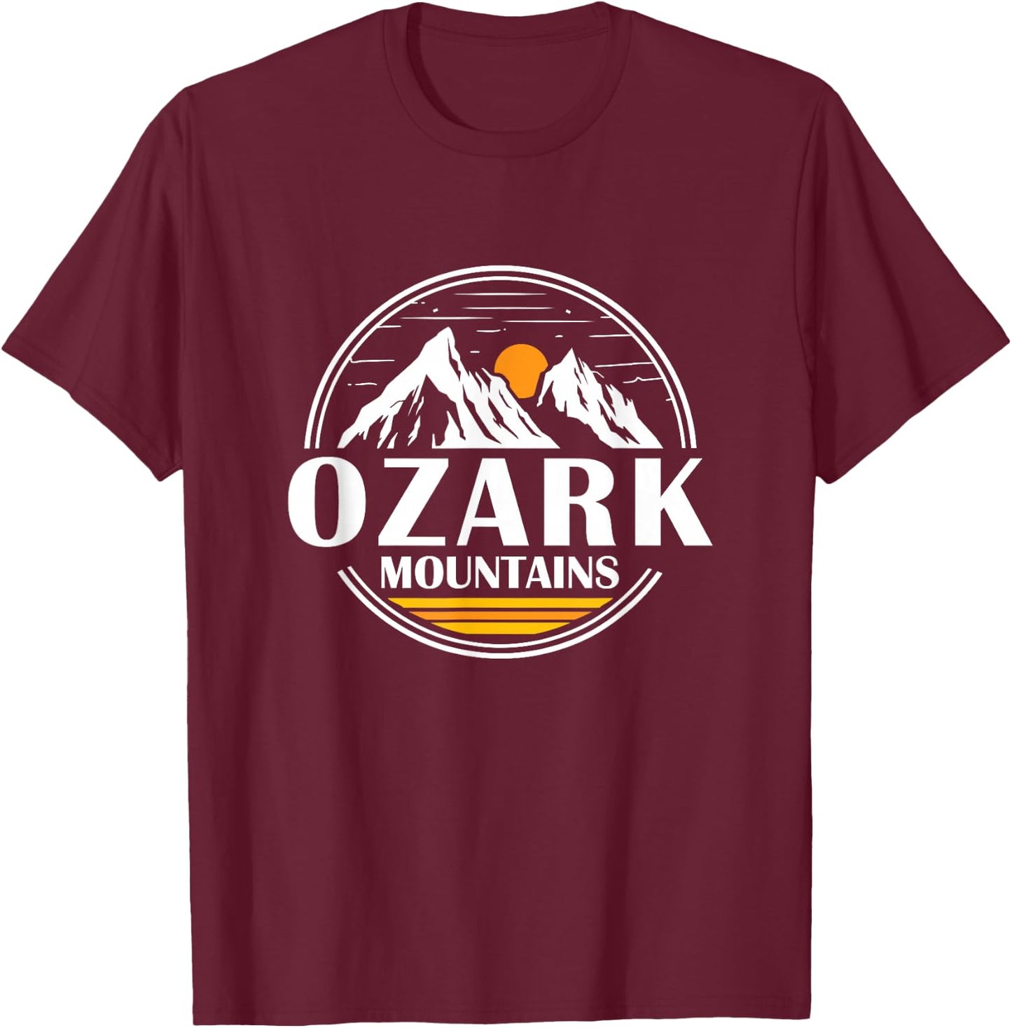 Ozark Mountains Arkansas Vacation Souvenir Gift T-Shirt - T-Shirt | Maroon