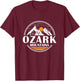 Ozark Mountains Arkansas Vacation Souvenir Gift T-Shirt - T-Shirt | Maroon