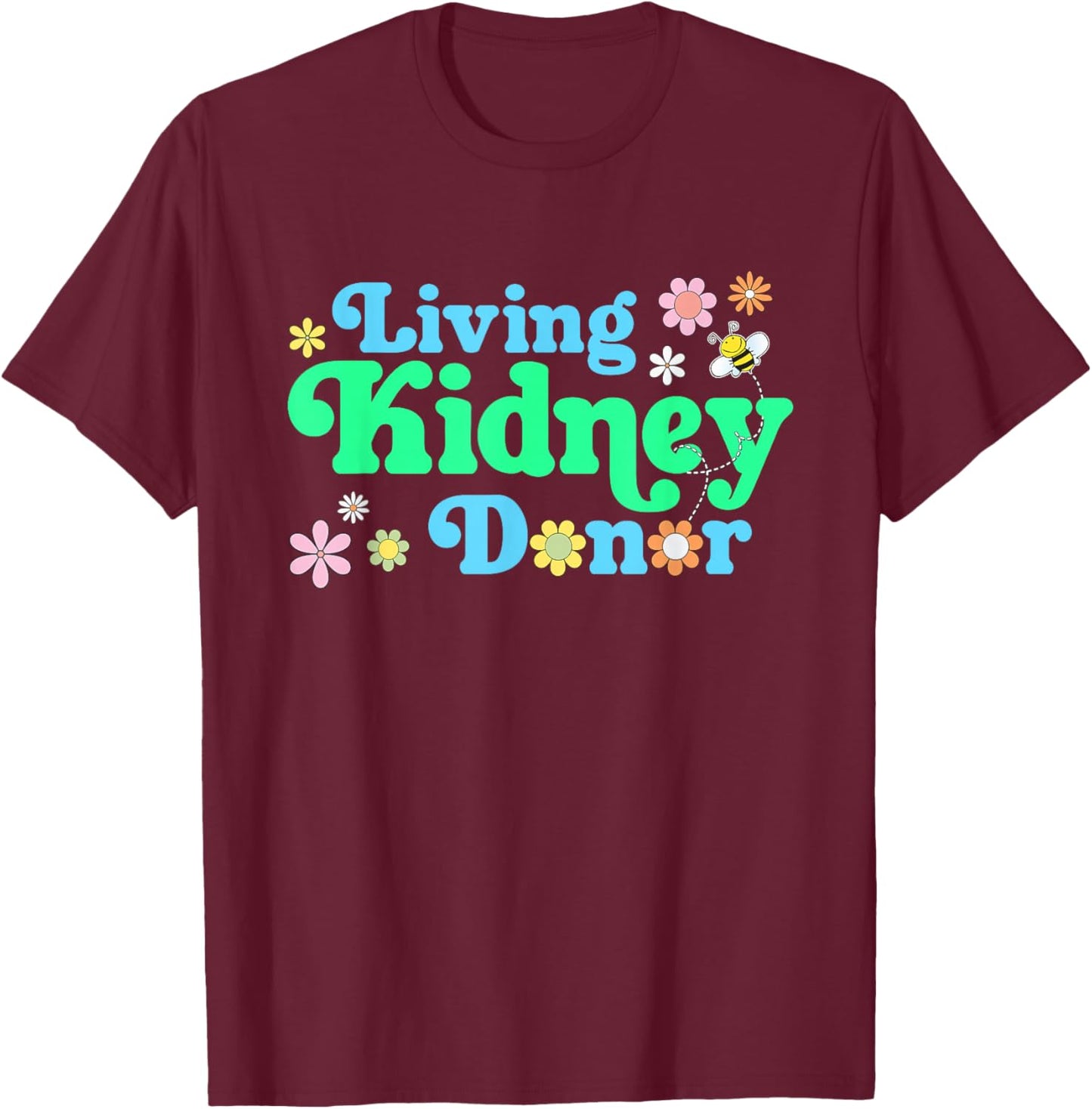 Living Kidney Donor a Women's Living Donor Vintage Style T-Shirt - T-Shirt | Maroon