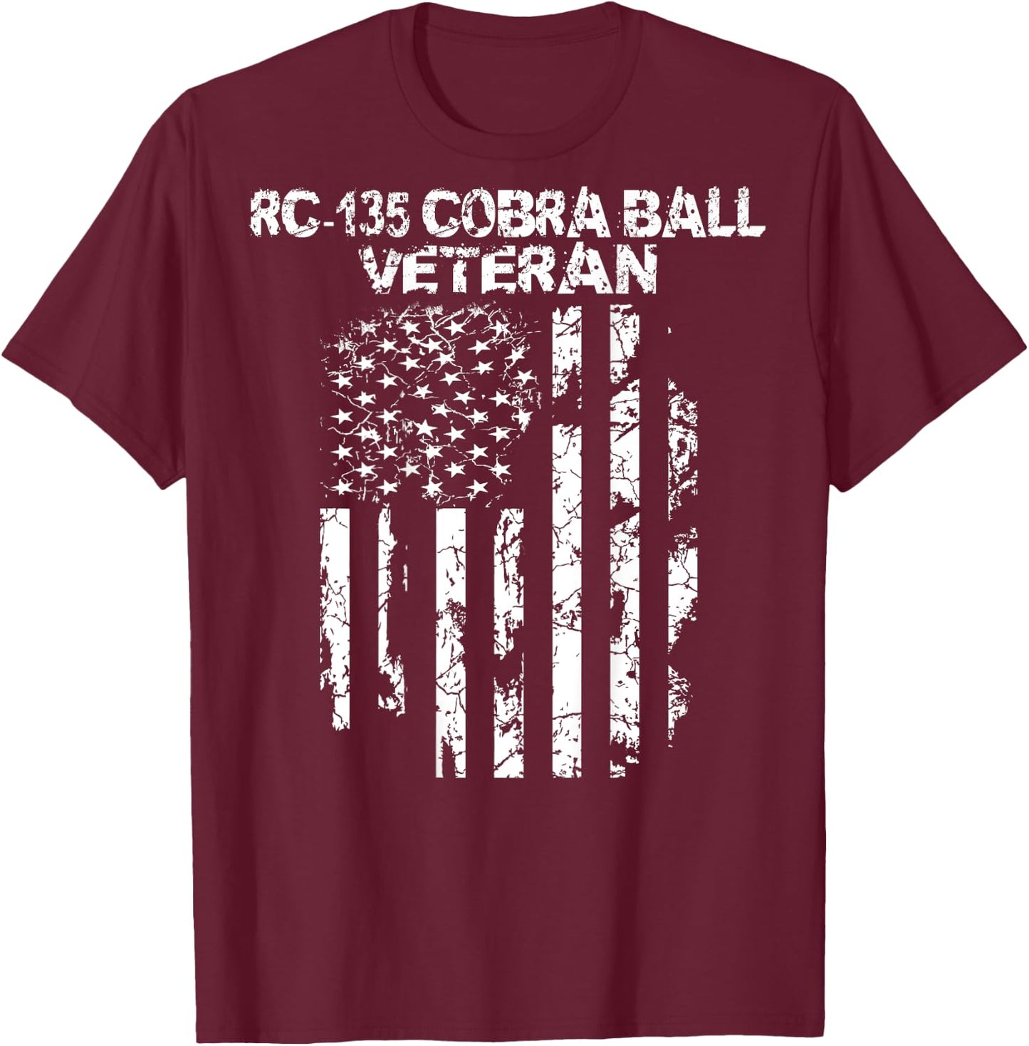 RC-135 Cobra Ball Military T-Shirt - T-Shirt | Maroon