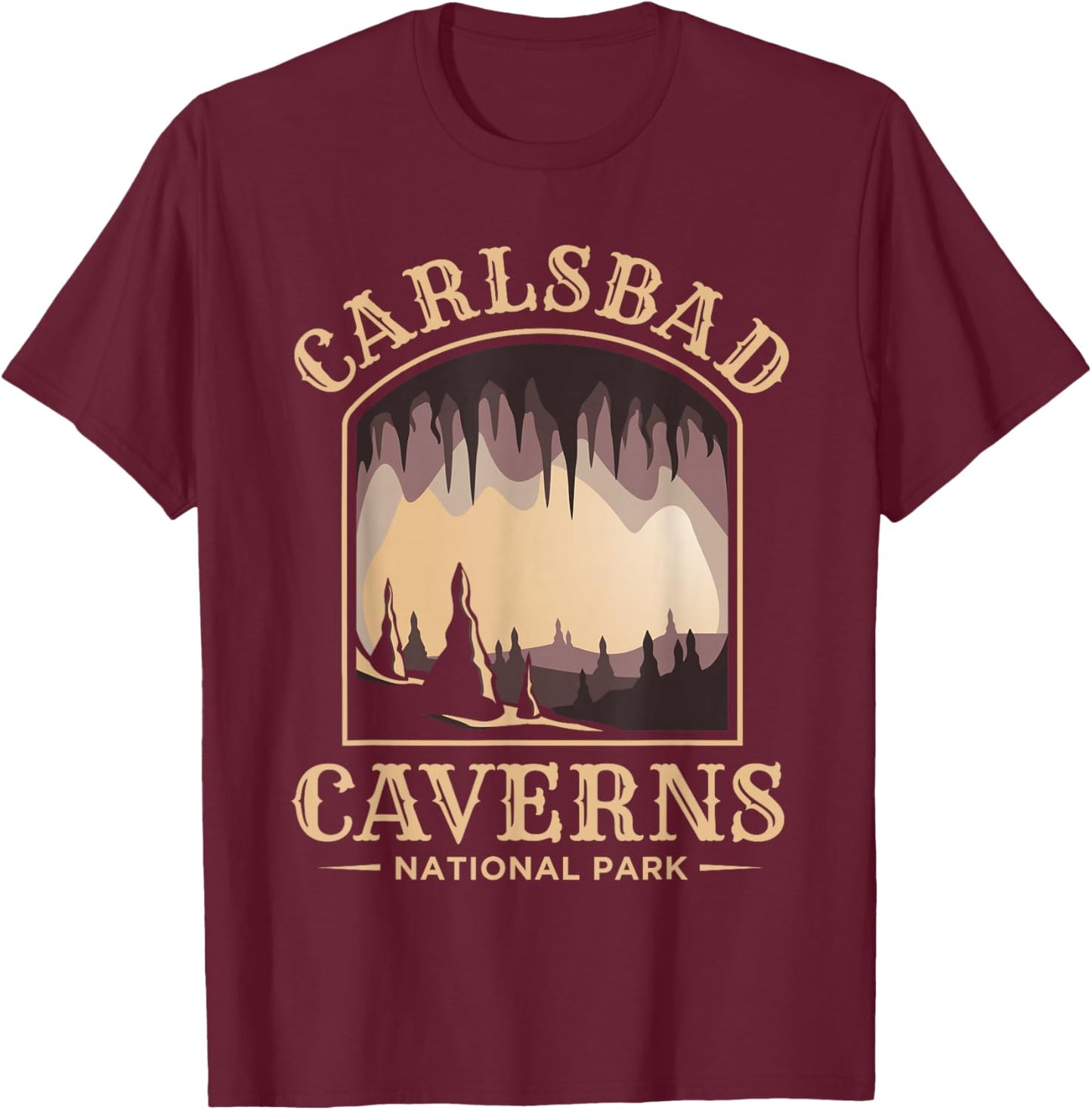 Carlsbad Caverns National Park US New Mexico T-Shirt - T-Shirt | Maroon
