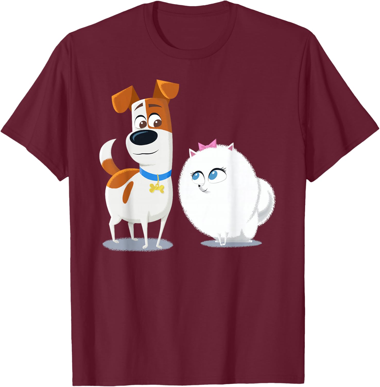 The Secret Life of Pets 2 Max and Gidget Fluff Love T-Shirt - T-Shirt | Maroon