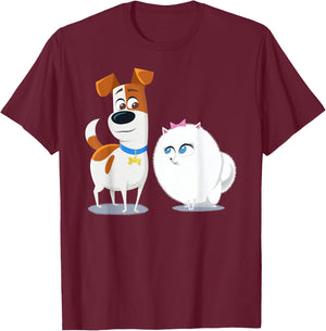 The Secret Life of Pets 2 Max and Gidget Fluff Love T-Shirt - T-Shirt | Maroon