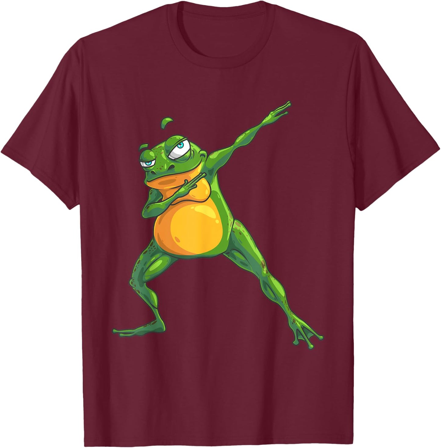 Cool Dabbing Frog | Funny Hip-hop Tadpole Dancing Lover Gift T-Shirt - T-Shirt | Maroon