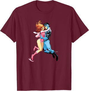 INVINCIBLE -Adults Black Cartoon , Small T-Shirt - T-Shirt | Maroon