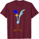 Kids Looney Tunes Road Runner Simple Portrait T-Shirt - T-Shirt | Maroon