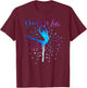 Dance is Life Ballet Dancing Quote Ballerina Dancer Graphic T-Shirt - T-Shirt | Maroon