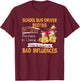 School Bus Driver Besties T-Shirt - T-Shirt | Maroon