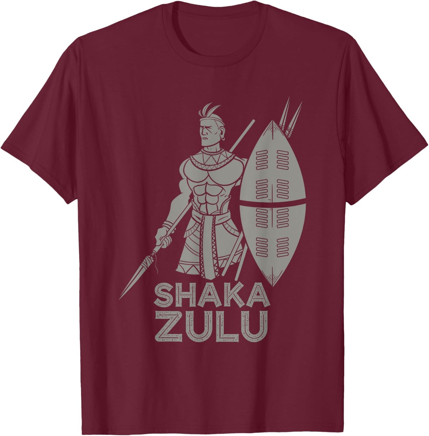 Cool Shaka Zulu African King Pride Funny Gift Women T-Shirt - T-Shirt | Maroon