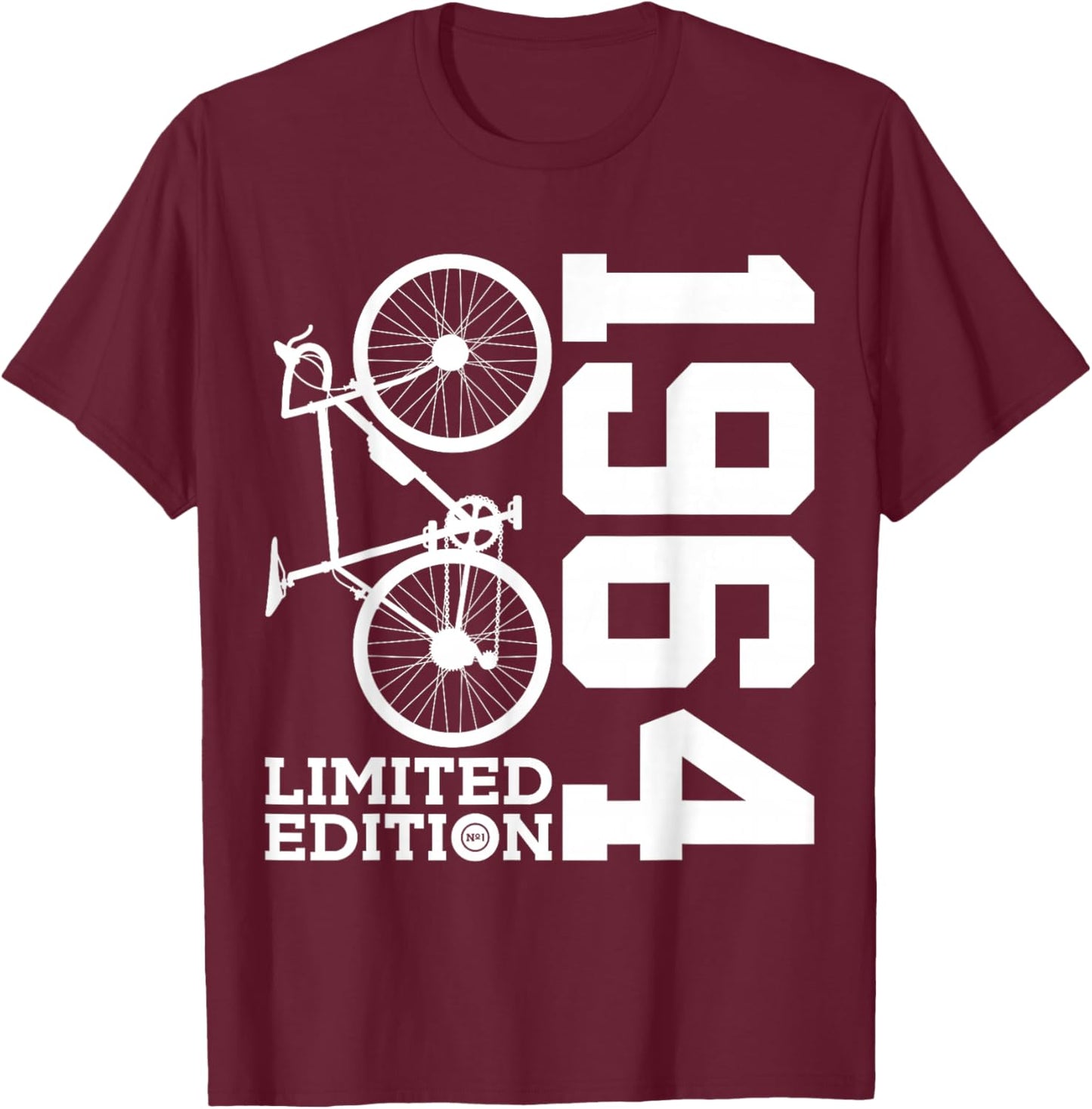 Cyclist 1964 Bike 62nd Birthday Racing Bike T-Shirt - T-Shirt | Maroon
