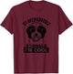 My Sheepadoodle Dog Thinks I'm Cool Vintage Funny Dog Lover T-Shirt - T-Shirt | Maroon