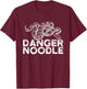 Funny Snake Ball Python Danger Noodle T-Shirt - T-Shirt | Maroon