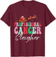 Professional Cancer Sleigher Oncology Nurse Christmas Women T-Shirt - T-Shirt | Maroon