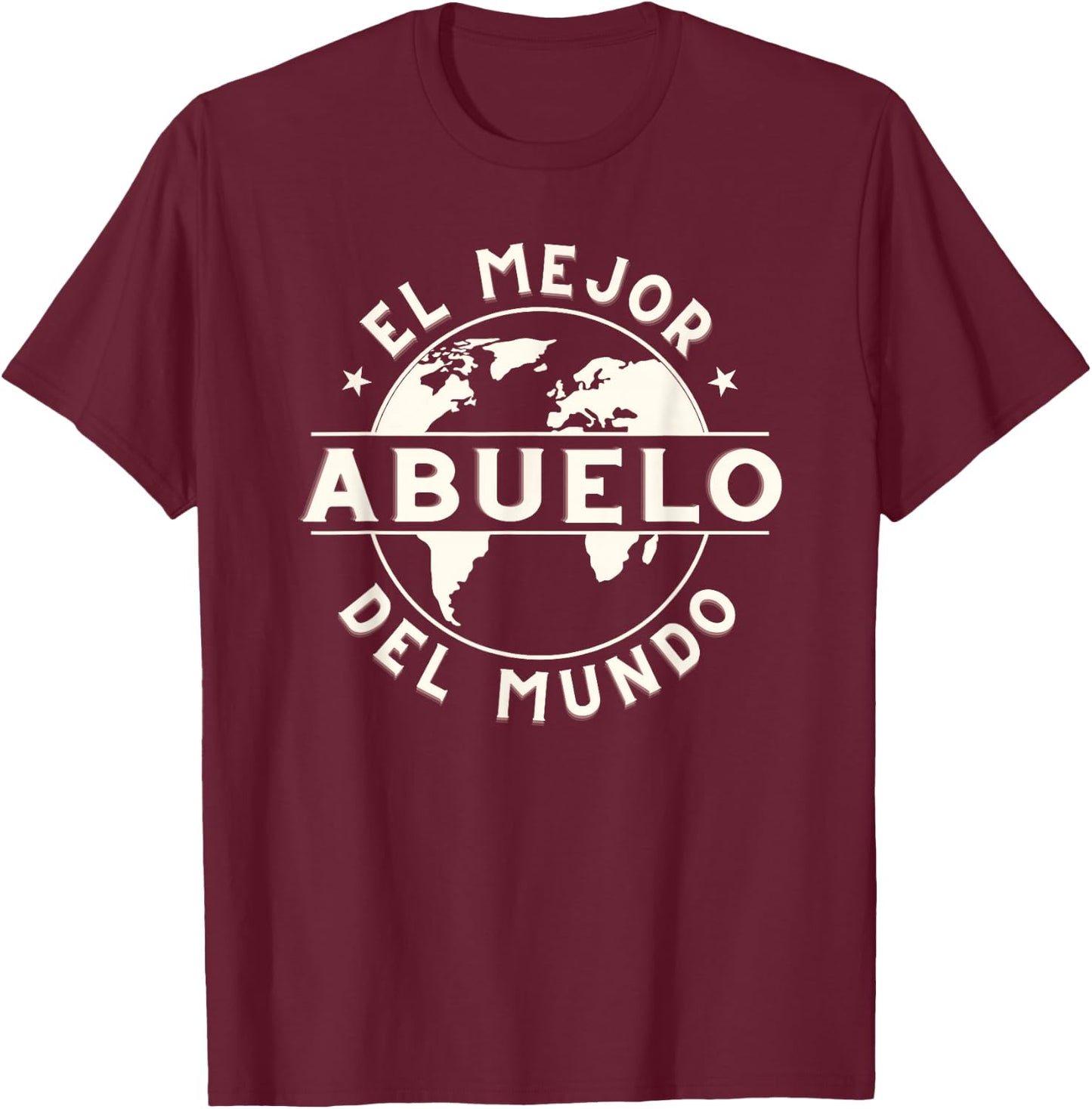 El Mejor Abuelo del Mundo Grandpa T-Shirt - T-Shirt | Maroon