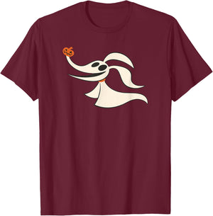Disney - Halloween Nightmare Before Christmas Zero T-Shirt - T-Shirt | Maroon