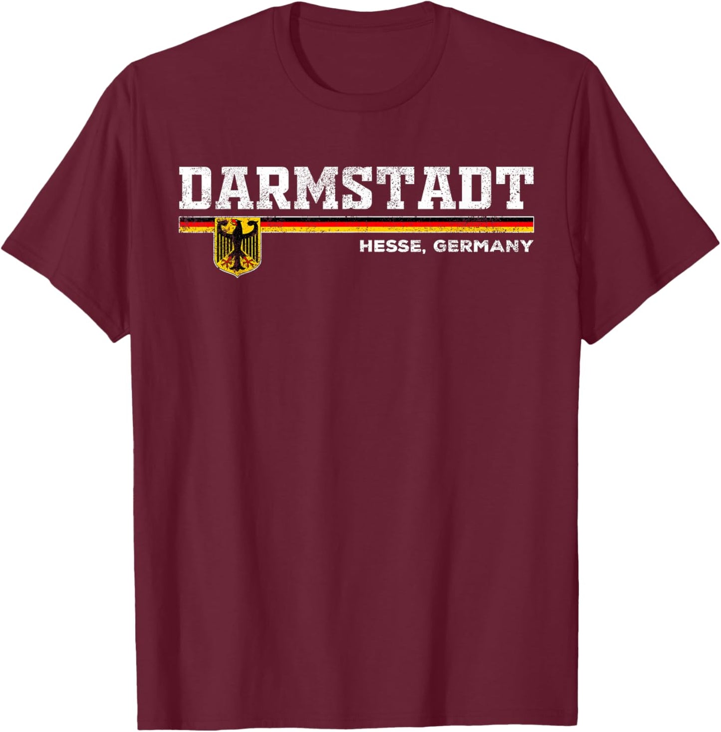 Darmstadt Germany / Deutschland T-Shirt - T-Shirt | Maroon