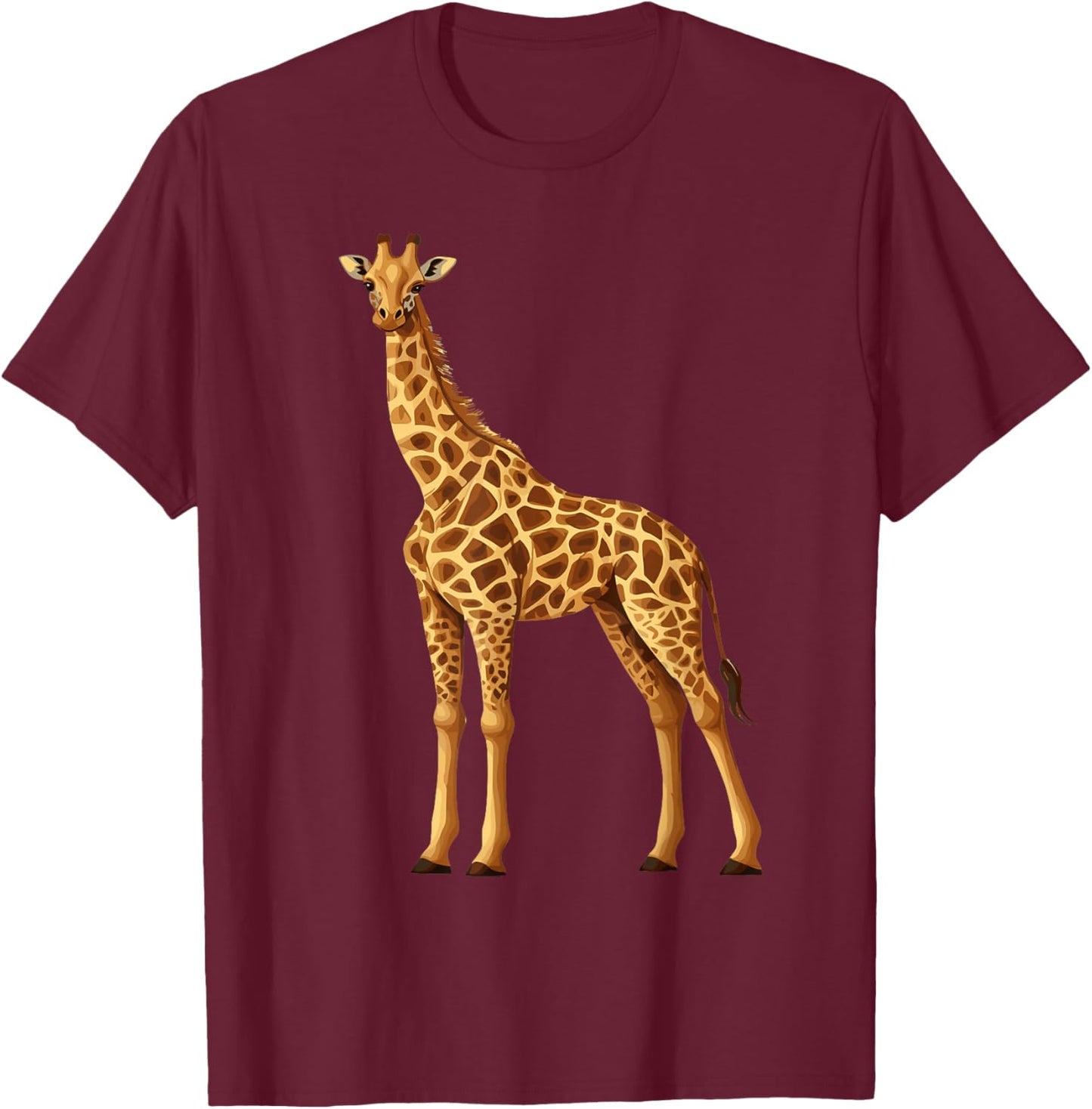 Giraffe T-Shirt - T-Shirt | Maroon
