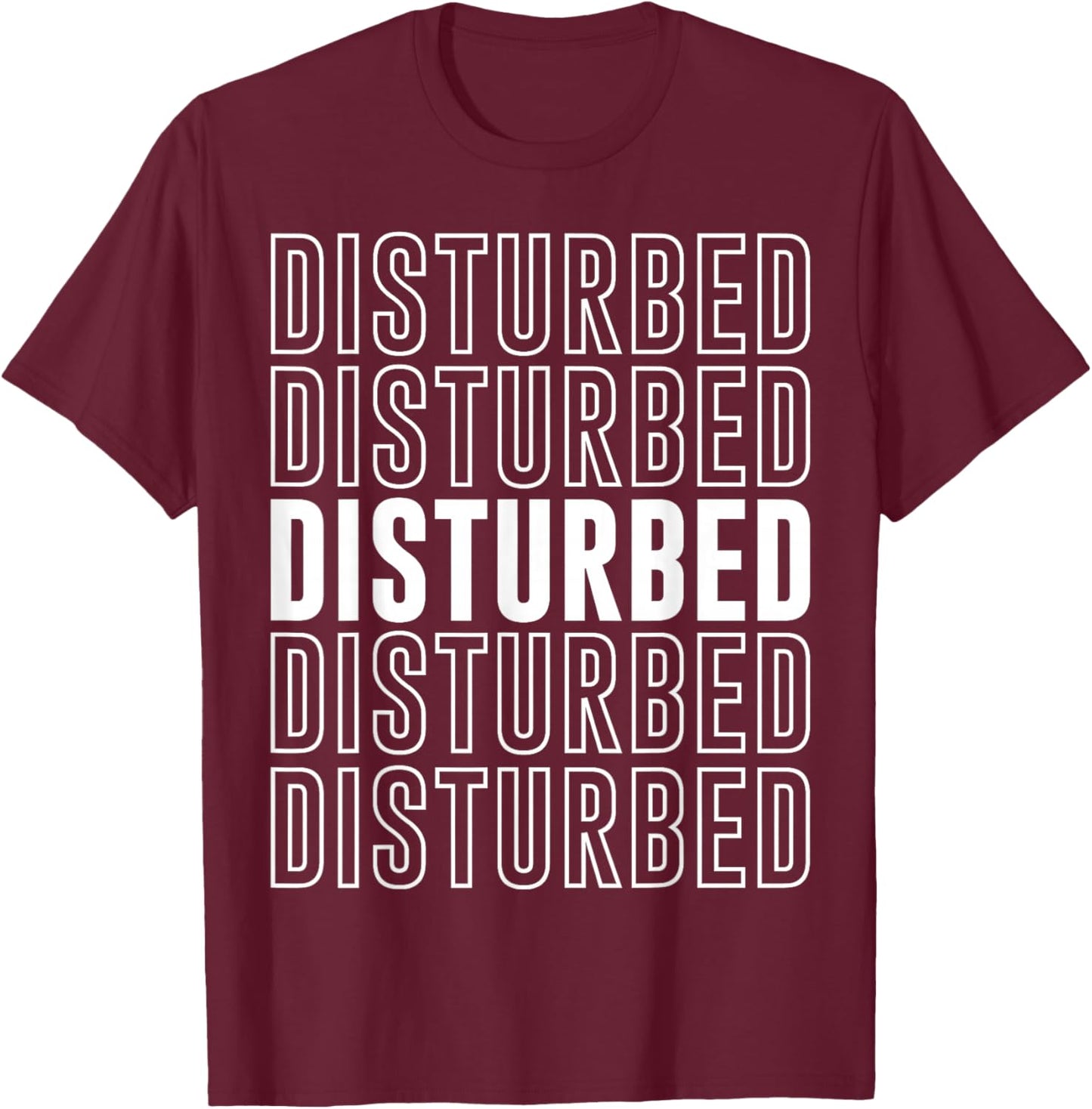 Disturbed T-Shirt - T-Shirt | Maroon