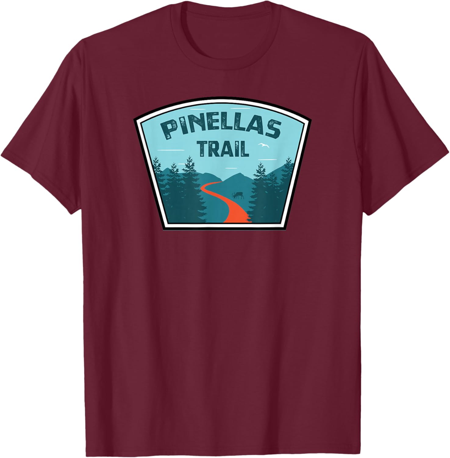 Pinellas Trail Florida T-Shirt - T-Shirt | Maroon