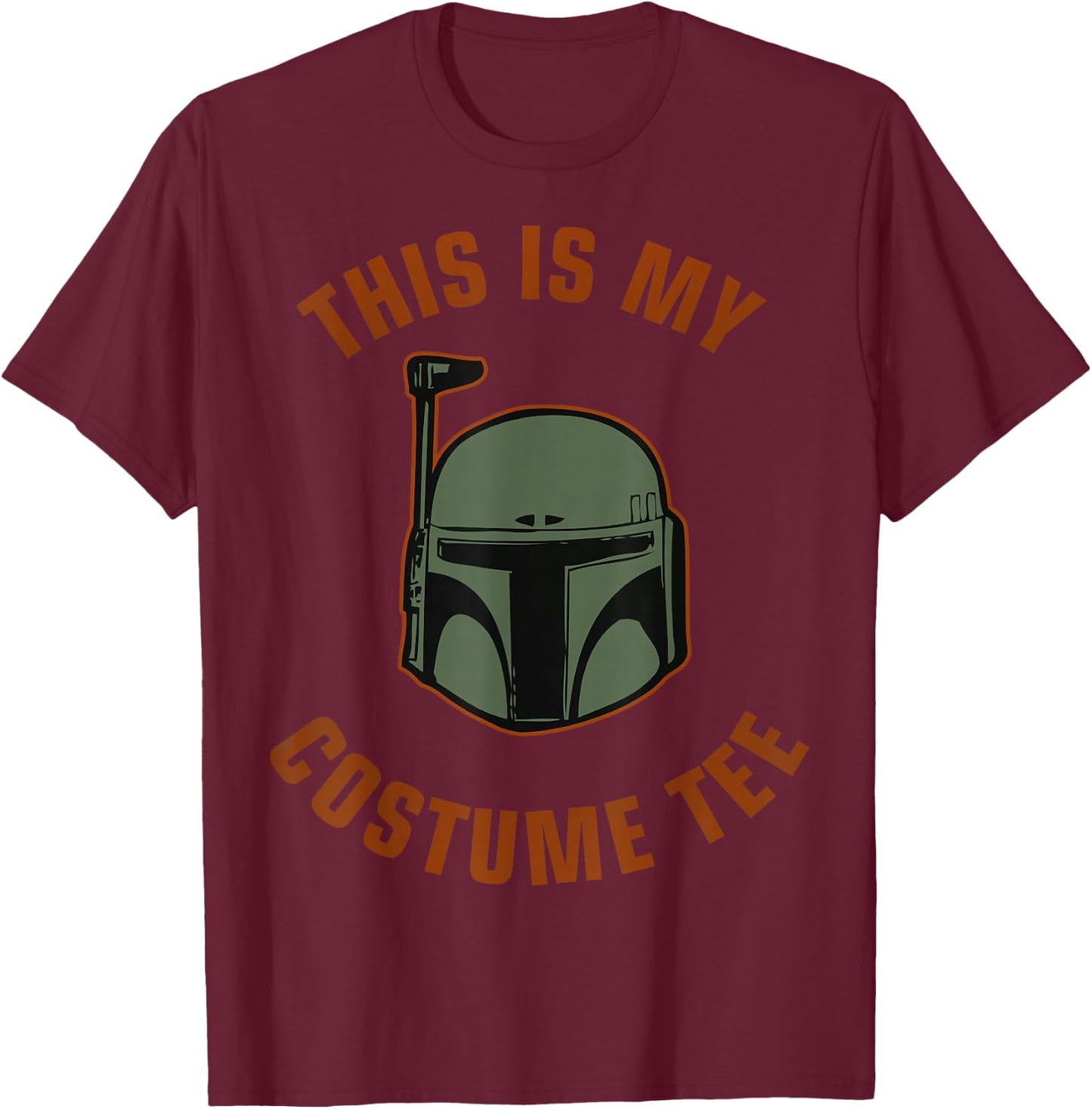 Star Wars Boba Fett Costume Halloween T-Shirt - T-Shirt | Maroon