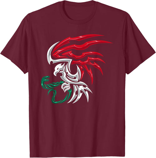 Mexico Flag - Mexican Coat of Arms Tribal Style