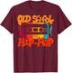 Retro Old School Hip Hop 80s 90s Graffiti Cassette T-Shirt - T-Shirt | Maroon