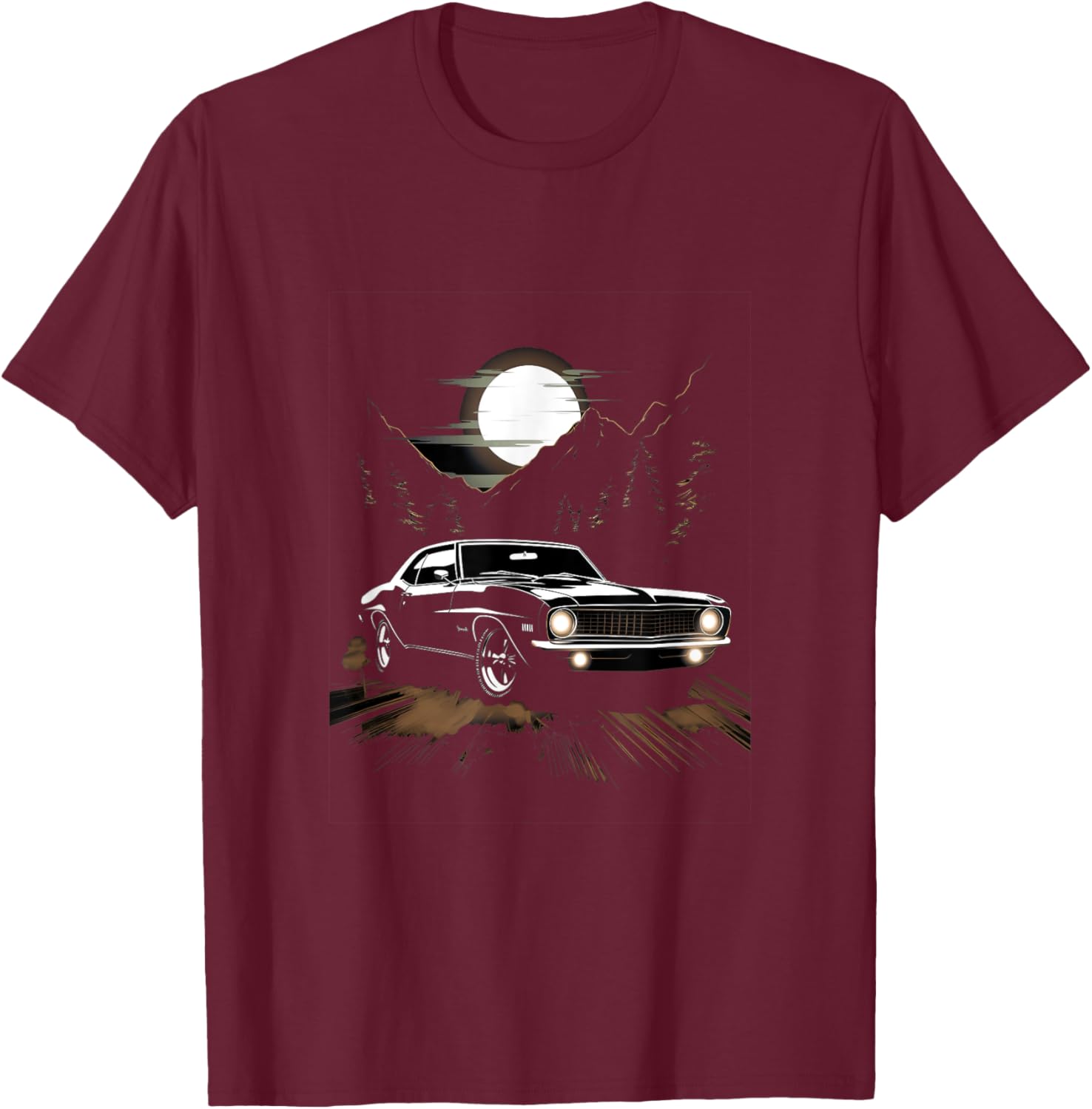 Muscle Car Classic Car Vintage T-Shirt - T-Shirt | Maroon