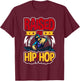 Raised On Hip Hop 50th Anniversary DJ 1973-2023 90s Rap T-Shirt - T-Shirt | Maroon