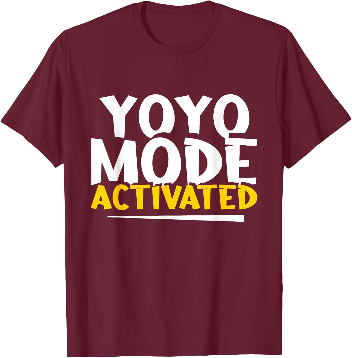 Yoyo Mode Activated - Pastime Hobby Game Vintage Old Toys T-Shirt - T-Shirt | Maroon