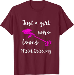 Probe Ginger Girl Probe Treasure Hunt Metal Tracking Probes T-Shirt - T-Shirt | Maroon