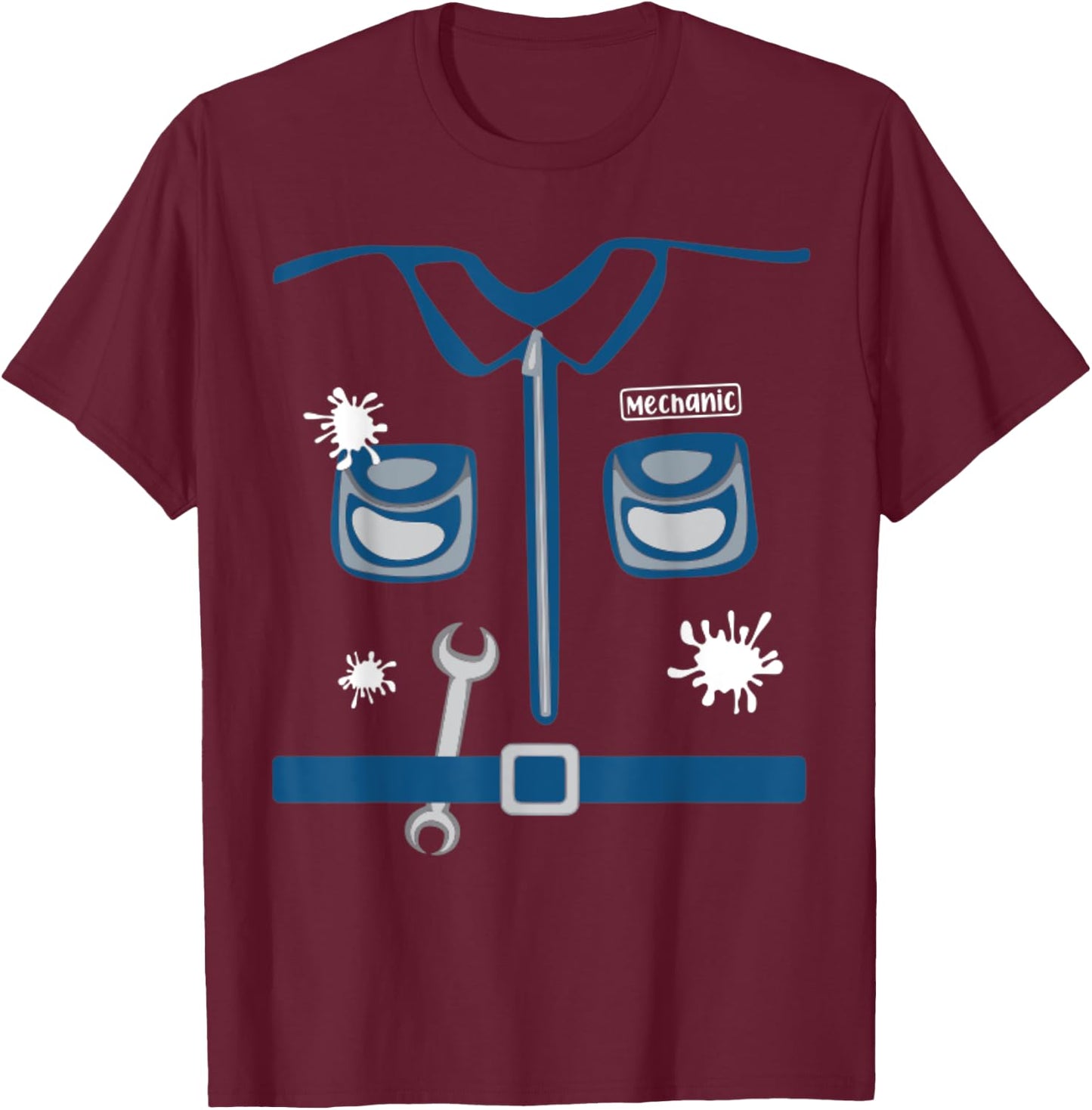 Future Mechanic Costume Halloween Workshop Career Day Kids T-Shirt - T-Shirt | Maroon