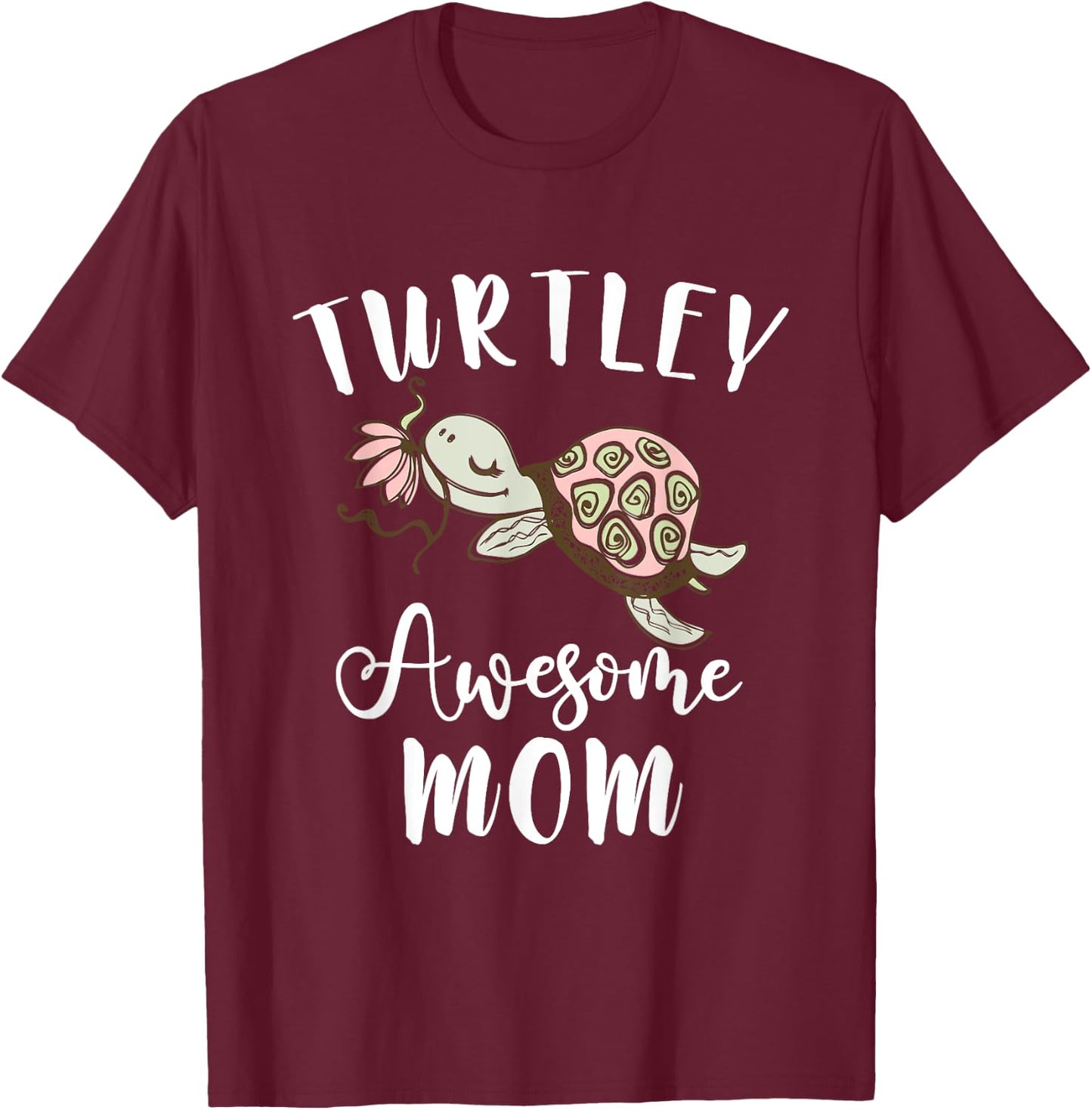 Ocean Animal Lover Mom Mothers Day Gift Turtle T-Shirt - T-Shirt | Maroon
